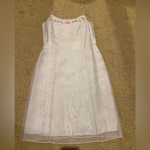 Ann Taylor light green Dress with Floral Accents